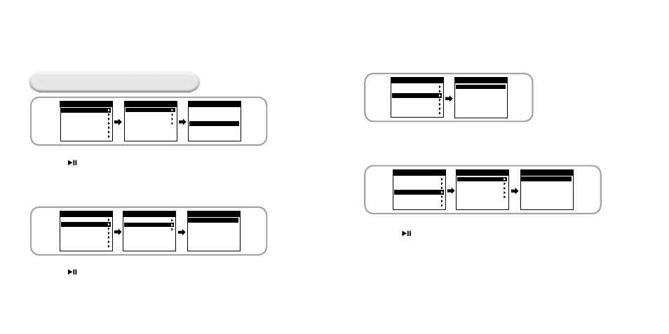 Browsing your music, Searching for and selecting music files | Samsung YH-920 User Manual | Page 23 / 39