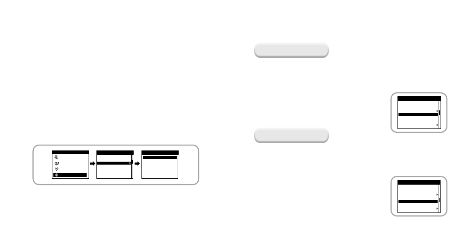 Recording settings, Screen settings | Samsung YH-920 User Manual | Page 30 / 39