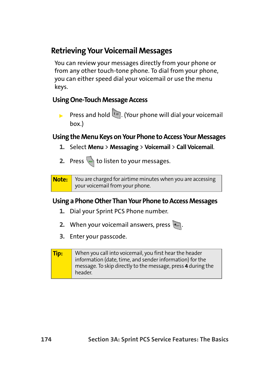 Retrieving your voicemail messages | Samsung A960 User Manual | Page 198 / 272