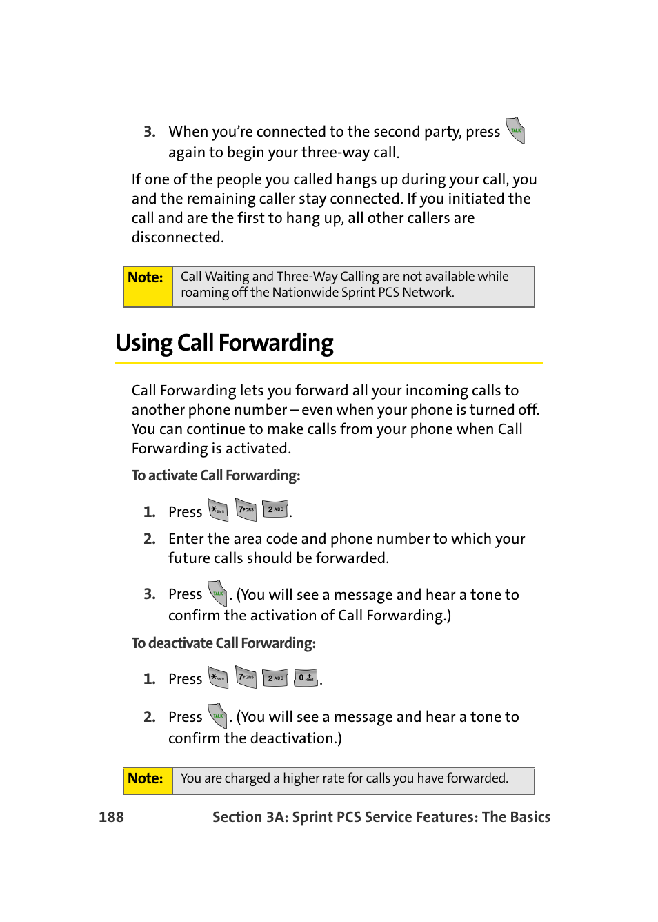 Using call forwarding | Samsung A960 User Manual | Page 212 / 272