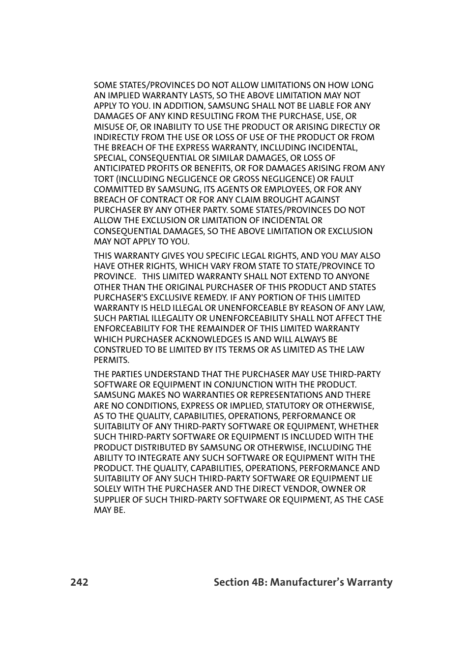 Samsung A960 User Manual | Page 266 / 272