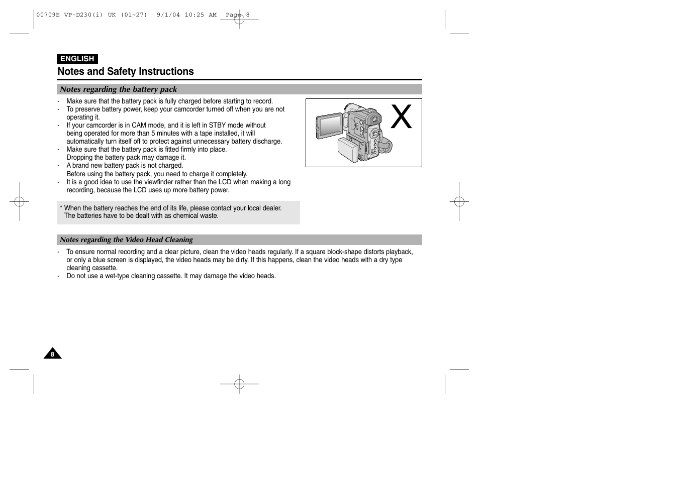 Samsung VP-D200 User Manual | Page 8 / 108