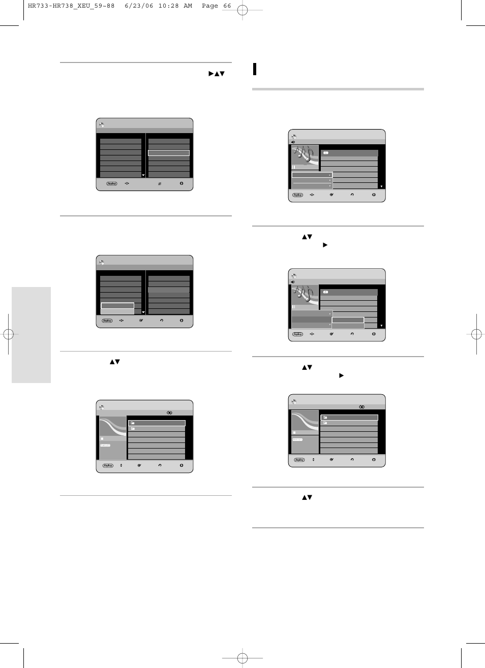 Playback, 66 - english, Go to playlist | If you playlisted a wrong track, press the, Press the, Buttons to select playlist , then press the ok or, Button | Samsung DVD-HR738/ User Manual | Page 66 / 127