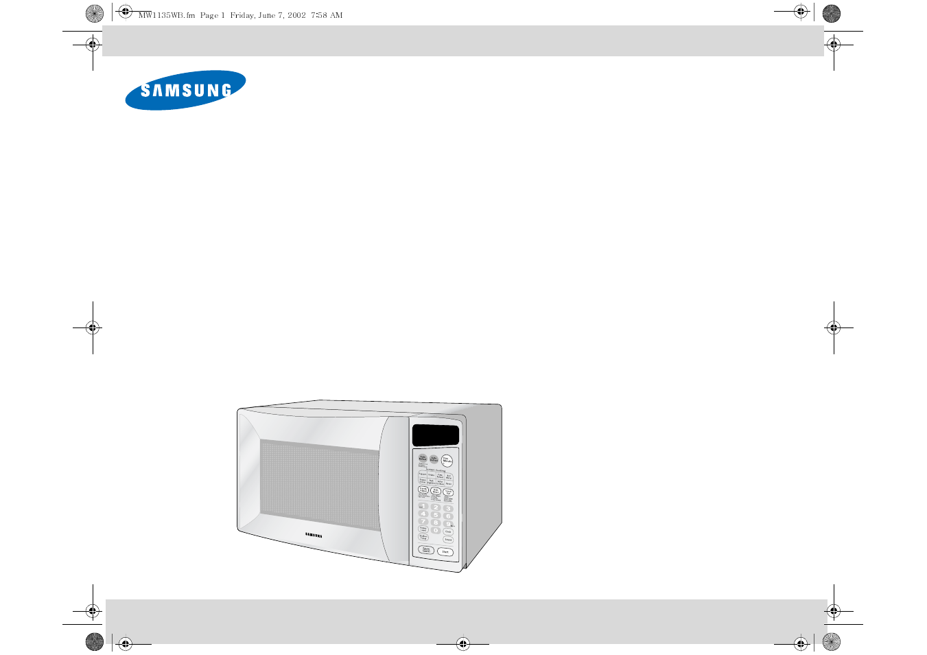 Samsung MW1135WB User Manual | 24 pages