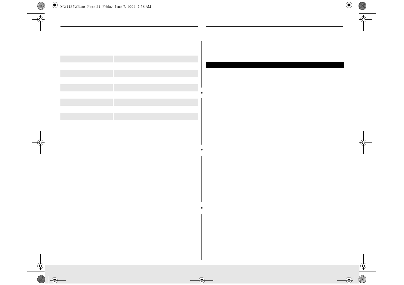 Appendix, Warranty, Specifications | Warranty information | Samsung MW1135WB User Manual | Page 21 / 24