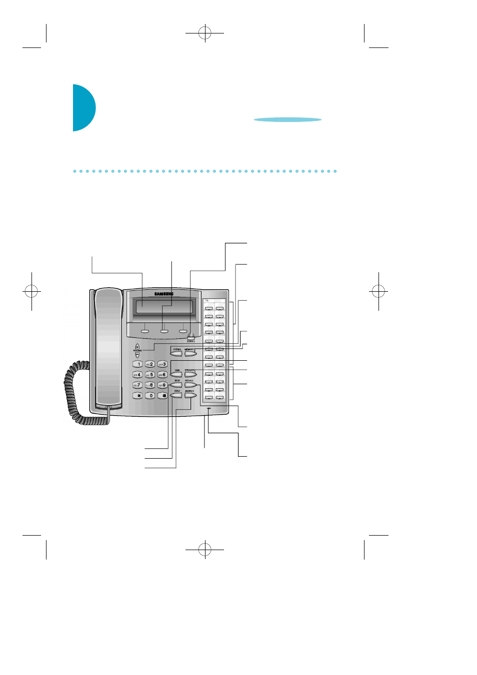 Lc d 24b keyset layout, Labeling programmable keys | Samsung LCD12B User Manual | Page 12 / 66