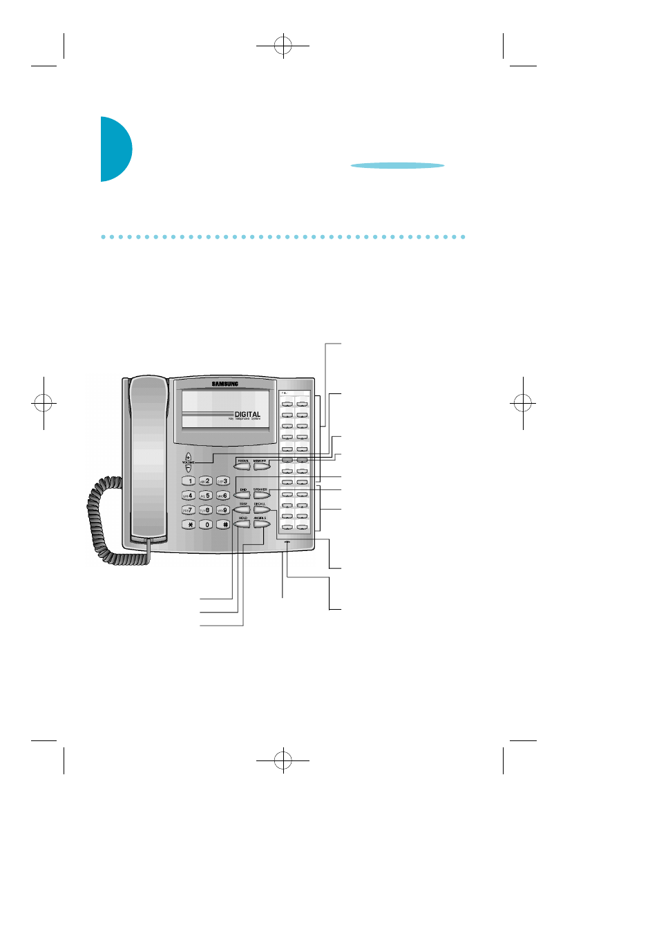 St d 24b keyset layout, Labeling programmable keys | Samsung LCD12B User Manual | Page 14 / 66