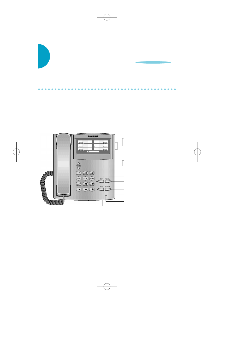 6b basic/enhanced keyset layout, Labeling programmable keys | Samsung LCD12B User Manual | Page 16 / 66