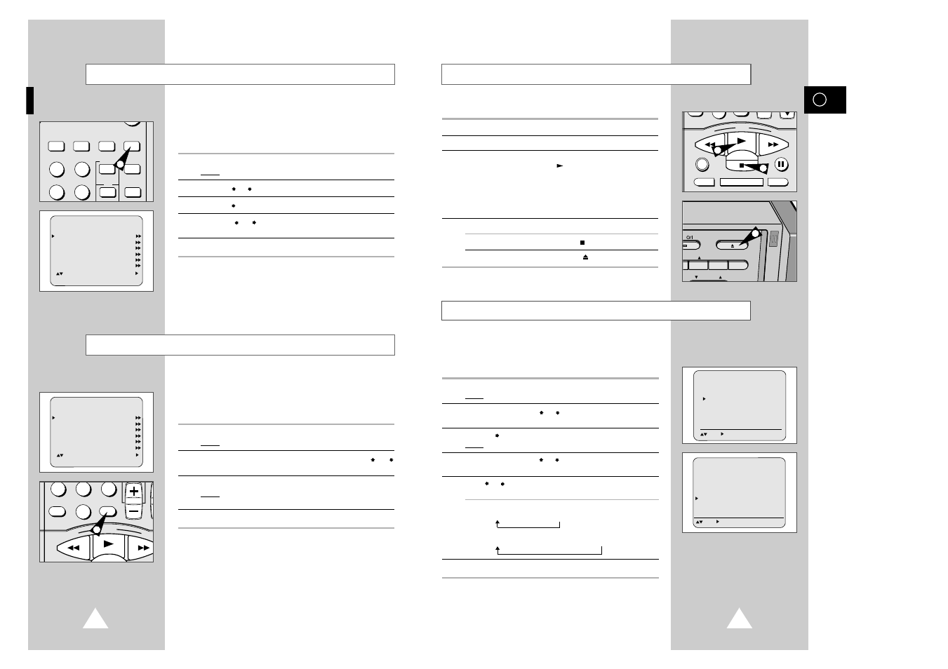 Playing a cassette, Selecting the play system mode | Samsung SV7000W User Manual | Page 15 / 28