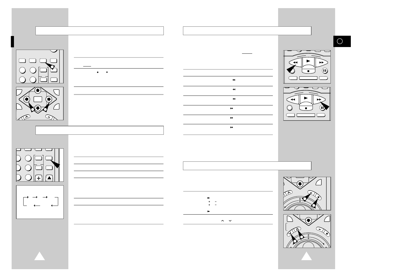 Rewinding and fast-forwarding a cassette, Playing a cassette in slow motion, Adjusting picture sharpness | Selecting the audio output mode | Samsung SV7000W User Manual | Page 17 / 28