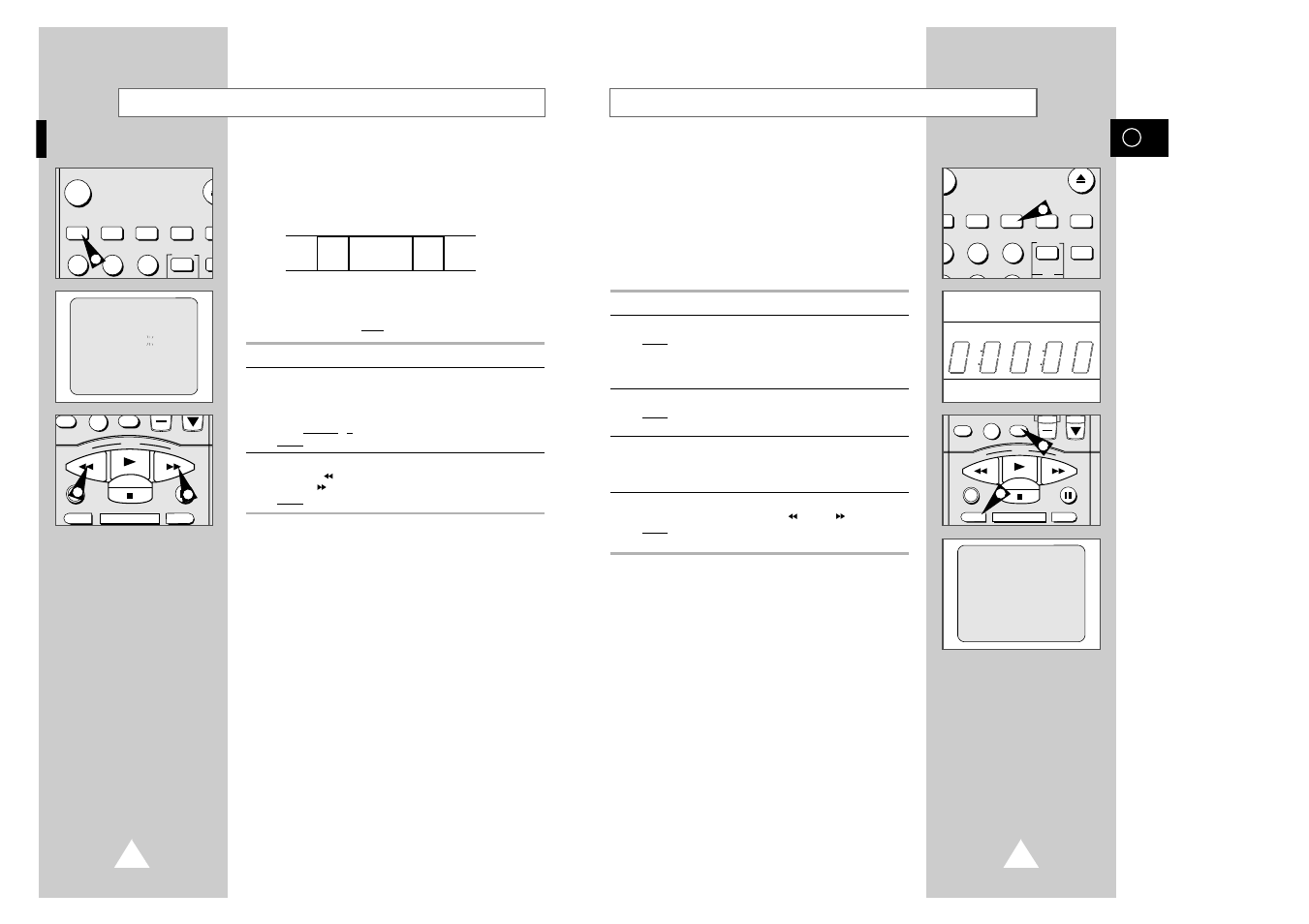 Using the tape counter, Searching for a specific sequence | Samsung SV7000W User Manual | Page 19 / 28