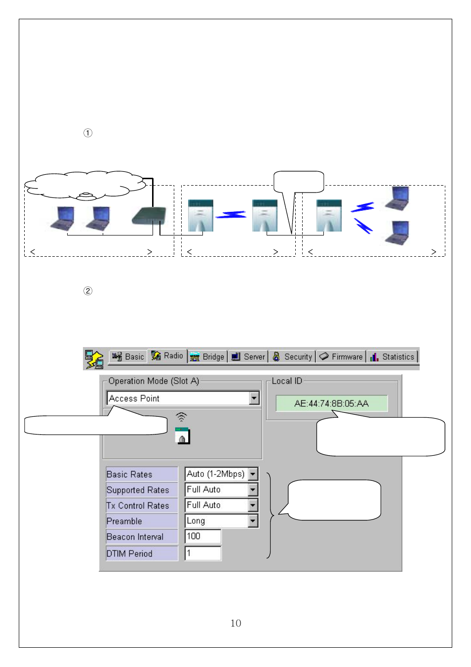 Ptp setting using ap manager | Samsung SWL-3000AP User Manual | Page 14 / 88