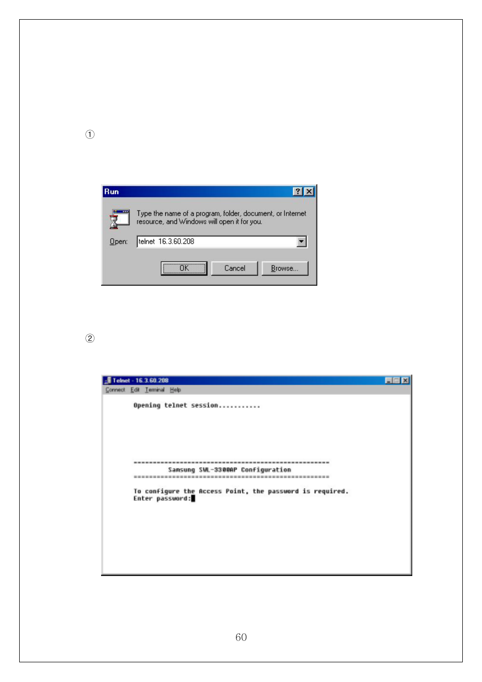 Ap setting using telnet | Samsung SWL-3000AP User Manual | Page 64 / 88