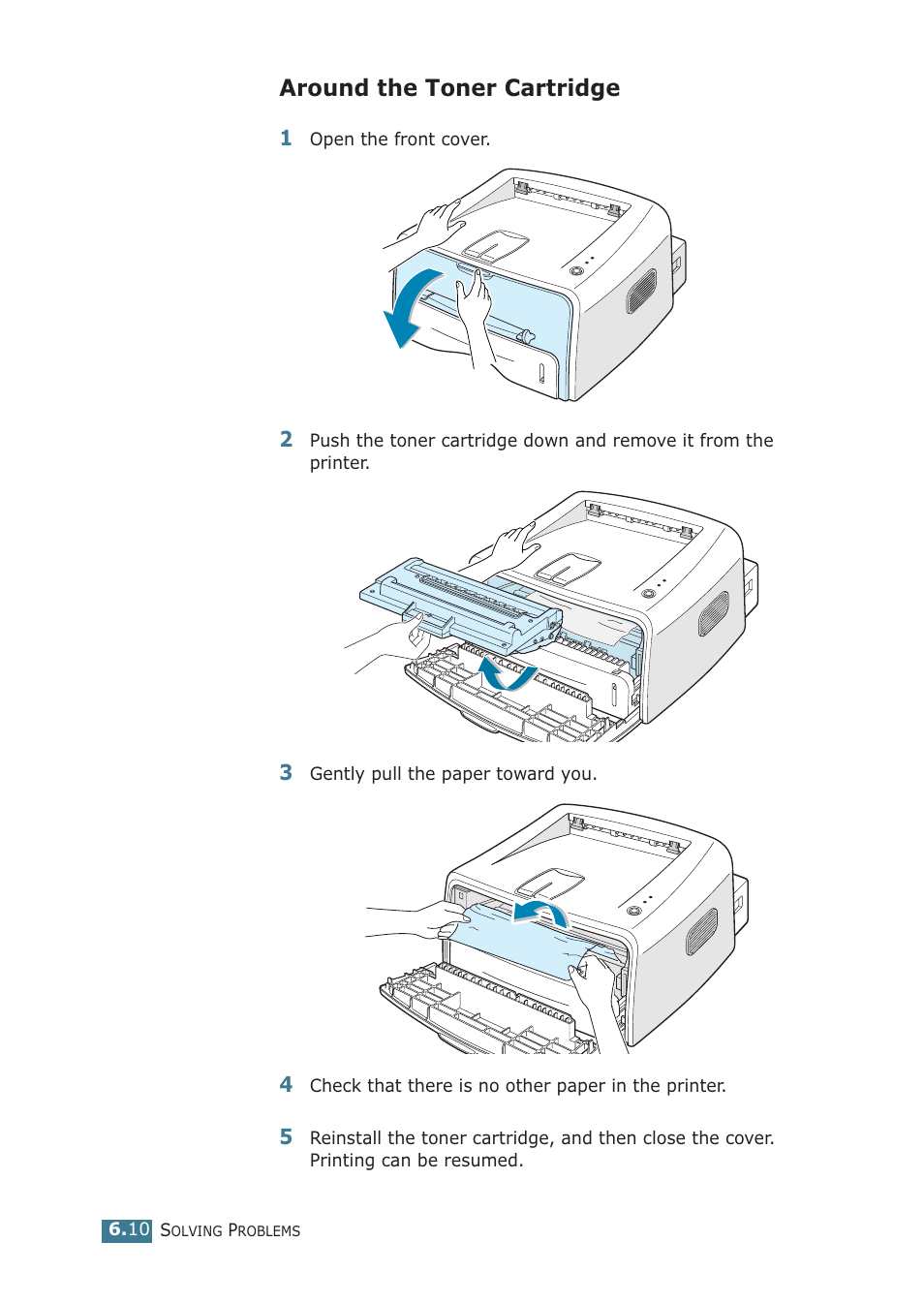 Around the toner cartridge | Samsung ML-1710P User Manual | Page 105 / 138