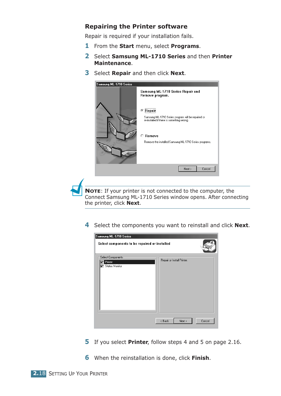 Samsung ML-1710P User Manual | Page 37 / 138