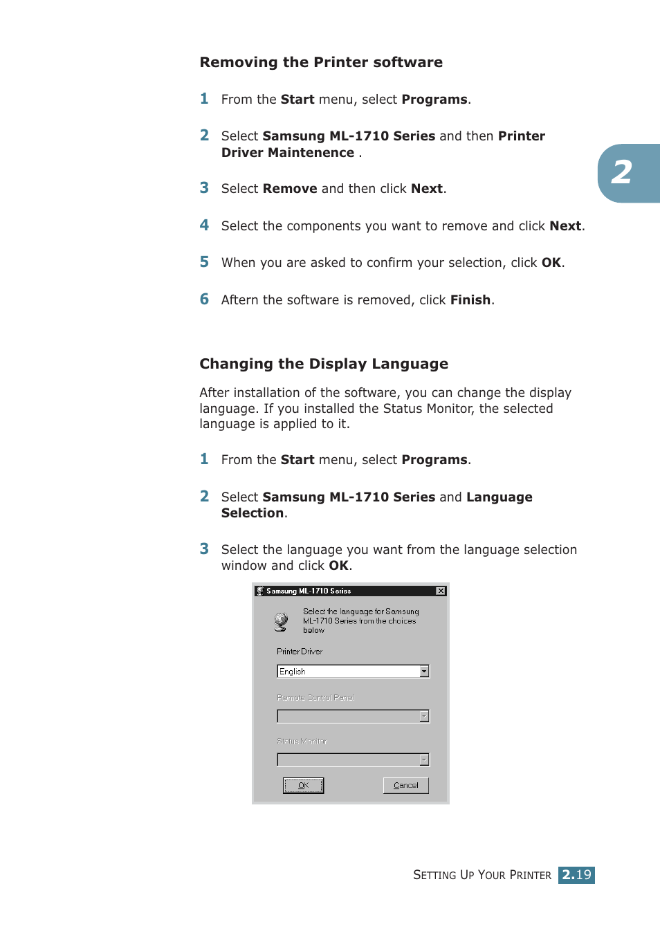 Samsung ML-1710P User Manual | Page 38 / 138