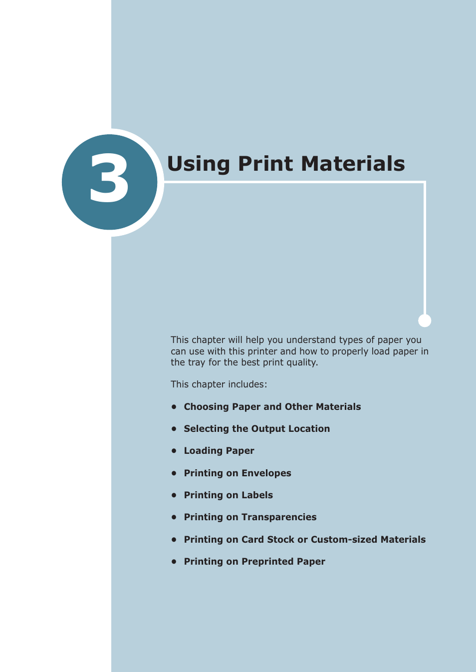 Using print materials, Chapter 3, Sing | Rint, Aterials | Samsung ML-1710P User Manual | Page 40 / 138