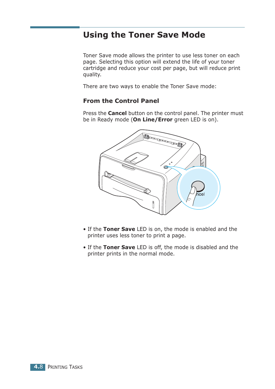 Using the toner save mode | Samsung ML-1710P User Manual | Page 65 / 138