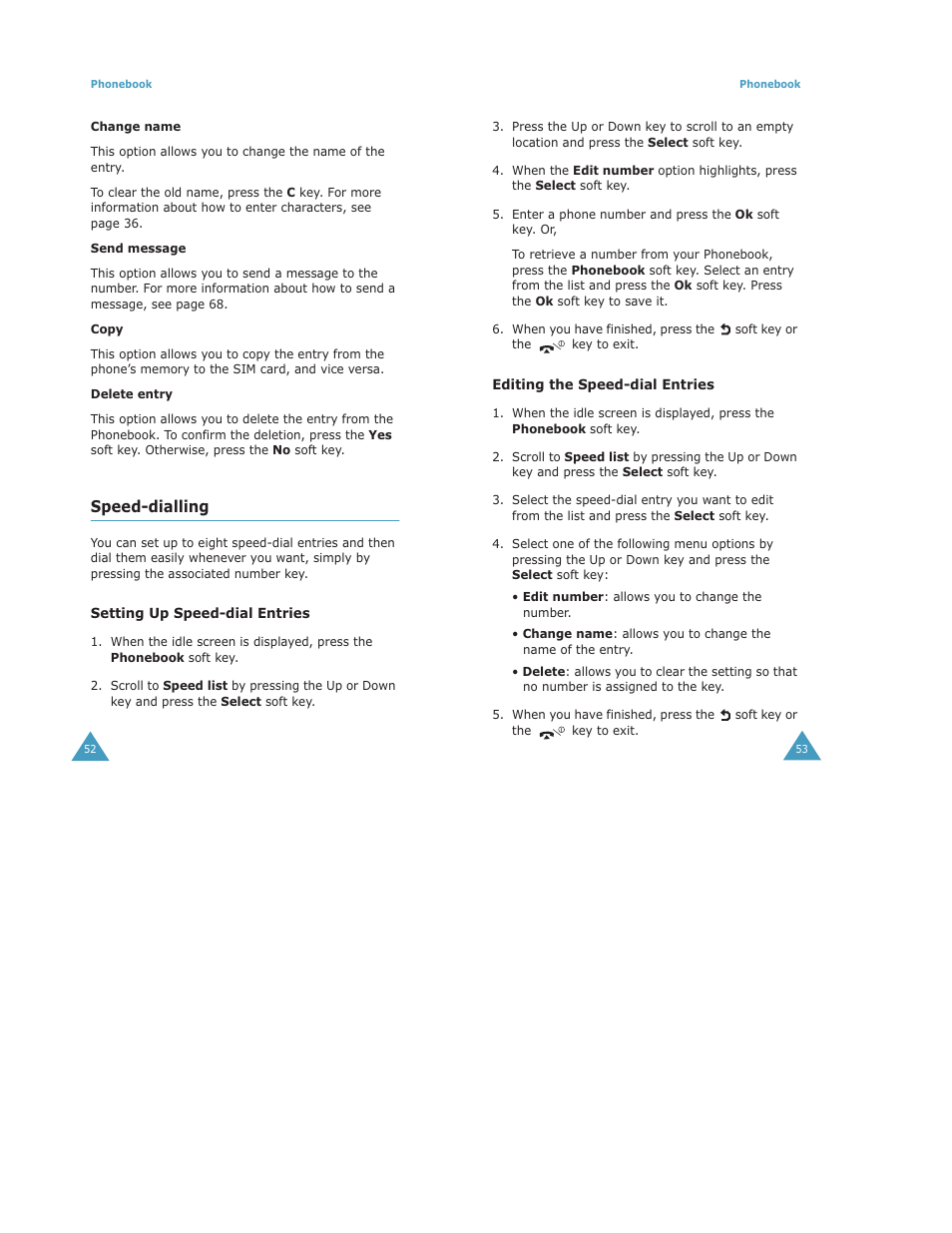 Speed-dialling | Samsung Digimax S500 User Manual | Page 28 / 81