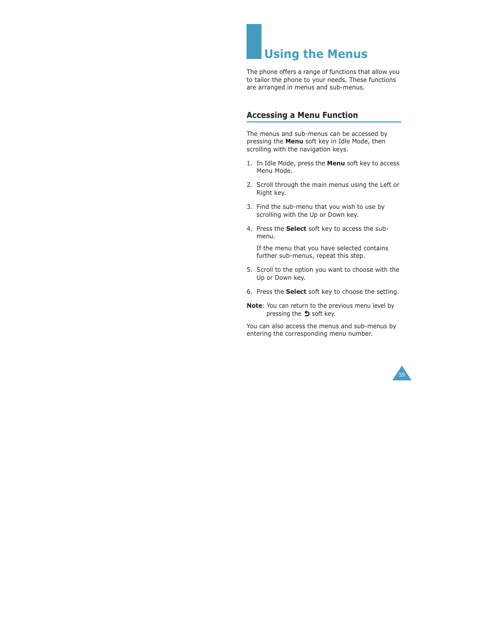 Using the menus | Samsung Digimax S500 User Manual | Page 32 / 81