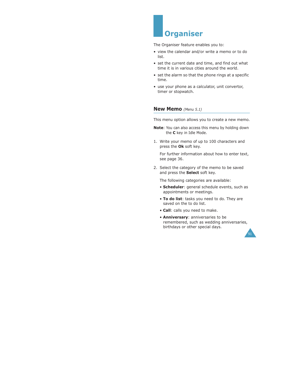 Organiser | Samsung Digimax S500 User Manual | Page 49 / 81