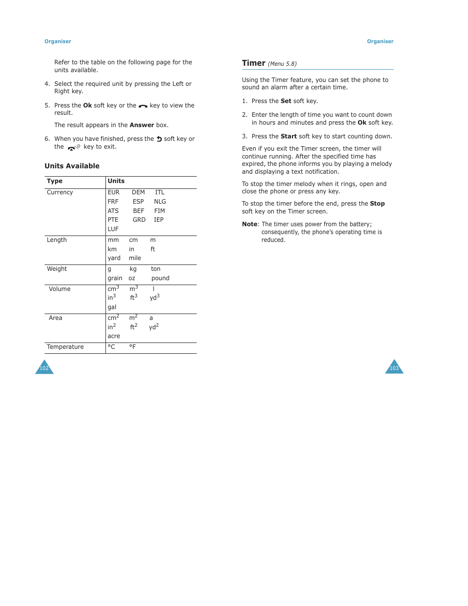 Timer | Samsung Digimax S500 User Manual | Page 55 / 81
