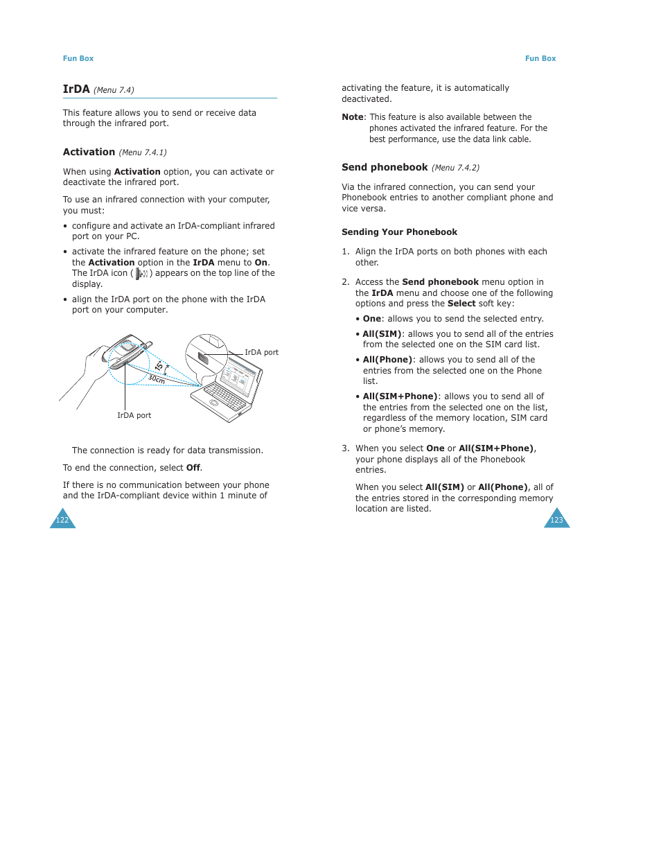 Irda | Samsung Digimax S500 User Manual | Page 65 / 81