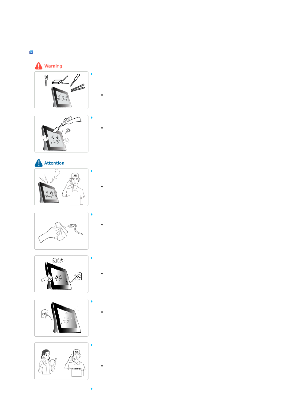 Using and cleaning | Samsung SPF-76H User Manual | Page 5 / 26