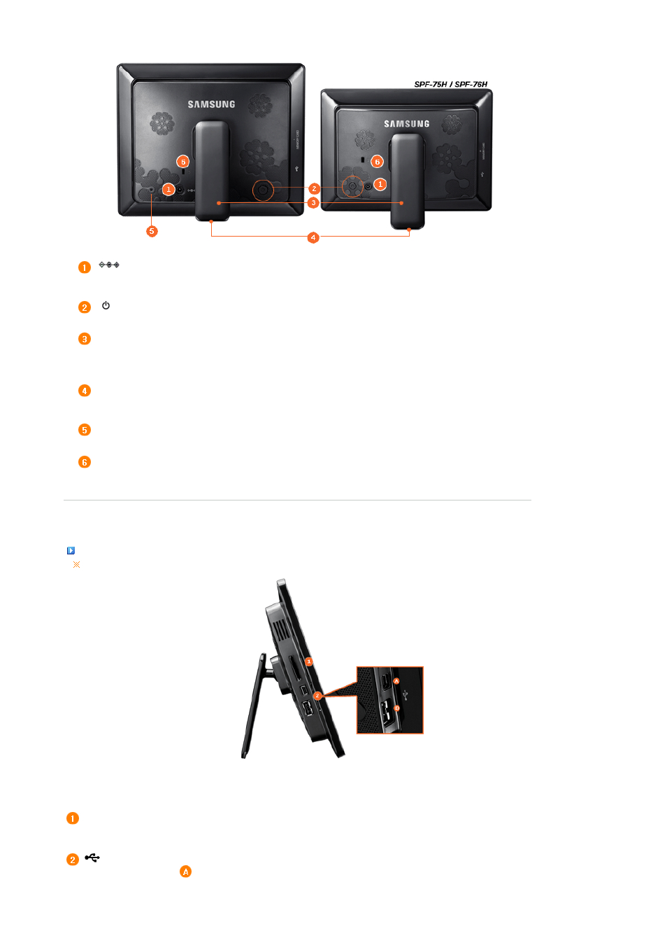 Side | Samsung SPF-76H User Manual | Page 9 / 26