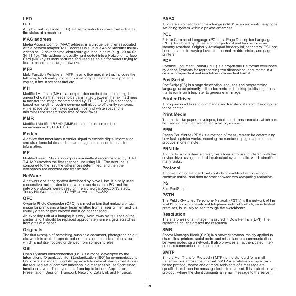 Samsung SCX-6555NX User Manual | Page 119 / 176