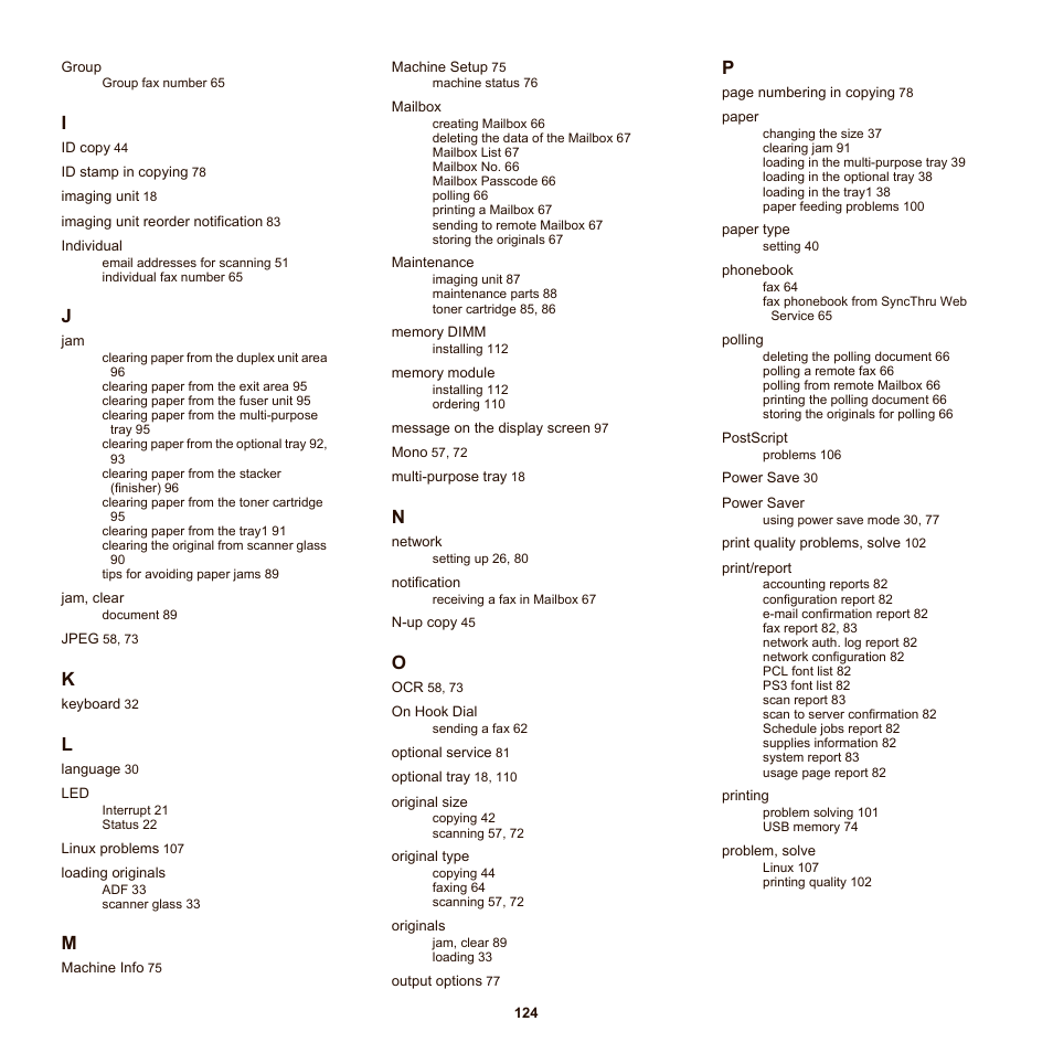 Samsung SCX-6555NX User Manual | Page 124 / 176