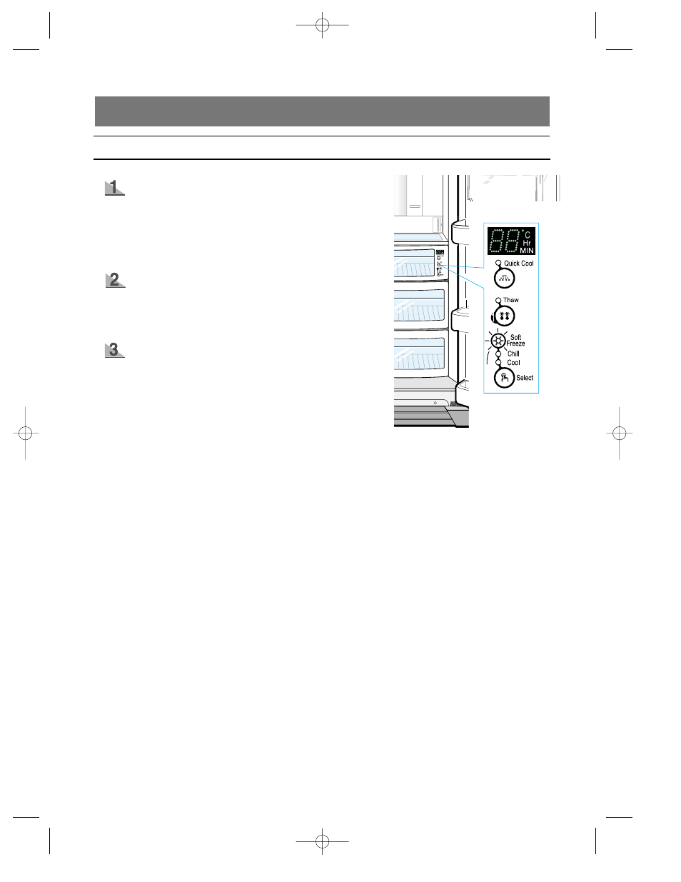 Coolselect zonetmdrawer guide, Coolselect zone, Drawer guide | Select” button (optional) | Samsung da99-00494v User Manual | Page 14 / 36