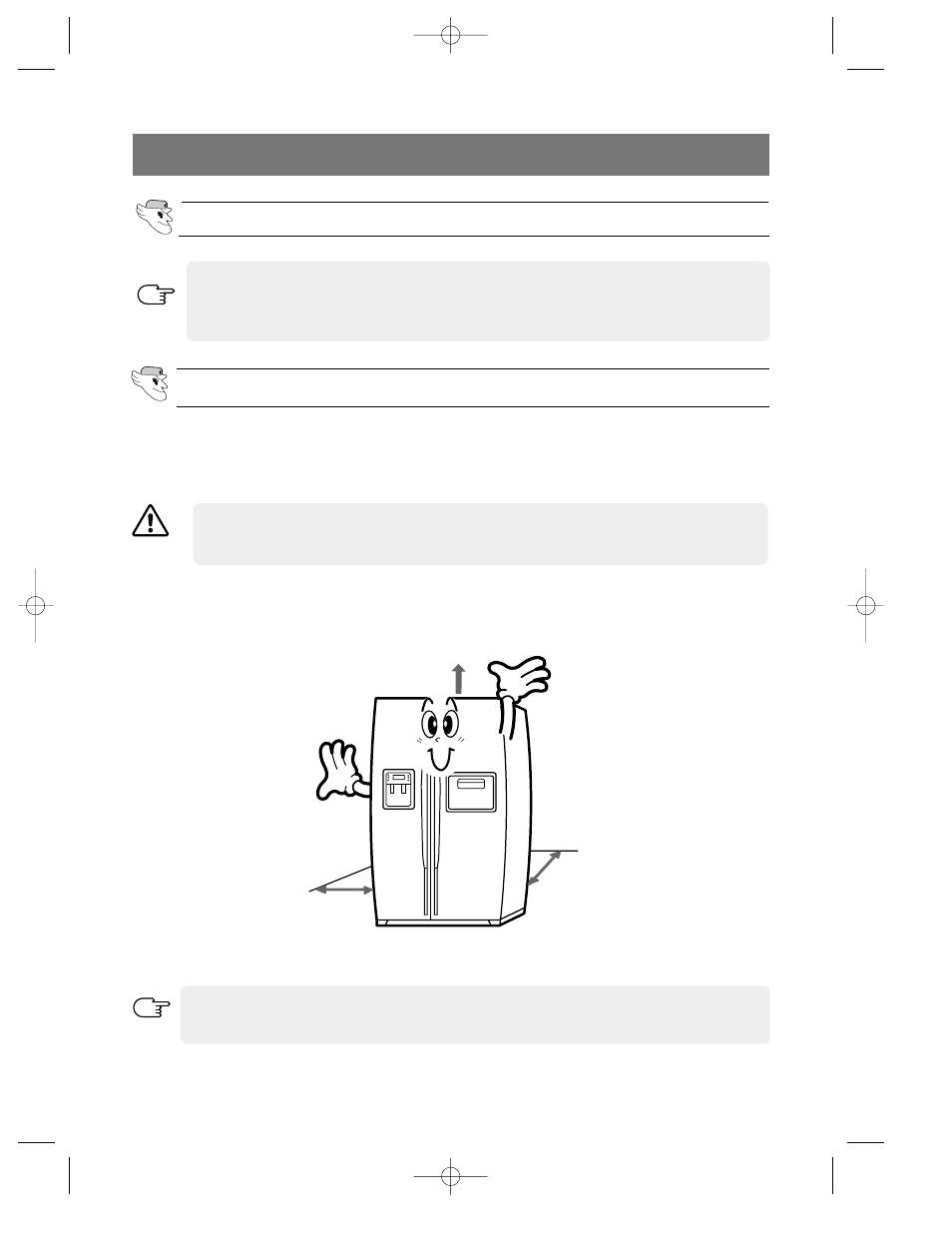Installation of the refrigerator, Checking the dimensions of your entrance door, Selecting the location for the refrigerator | Samsung da99-00494v User Manual | Page 20 / 36