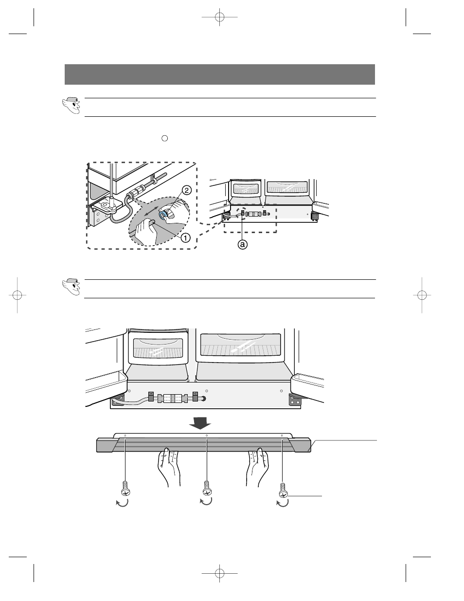Reattaching the refrigerator doors | Samsung da99-00494v User Manual | Page 26 / 36