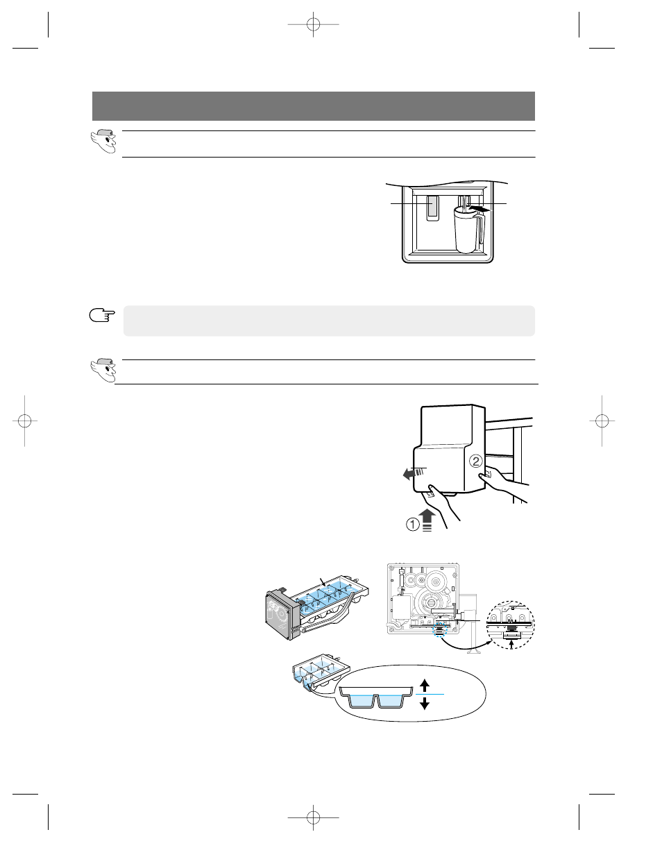 Installing the water dispenser line, Check the amount of water supplied to the ice tray | Samsung da99-00494v User Manual | Page 34 / 36