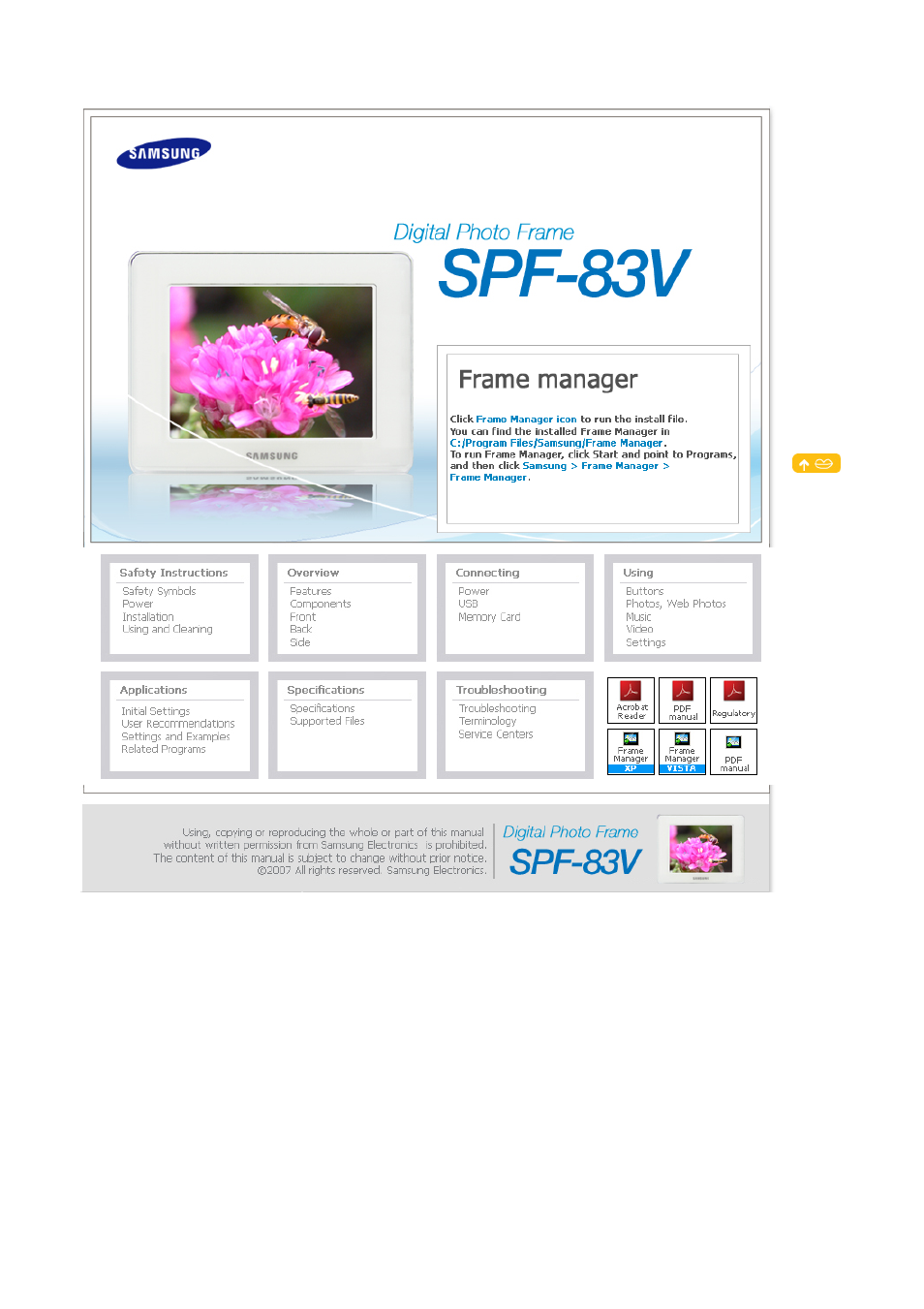 Samsung SPF-83V User Manual | 42 pages