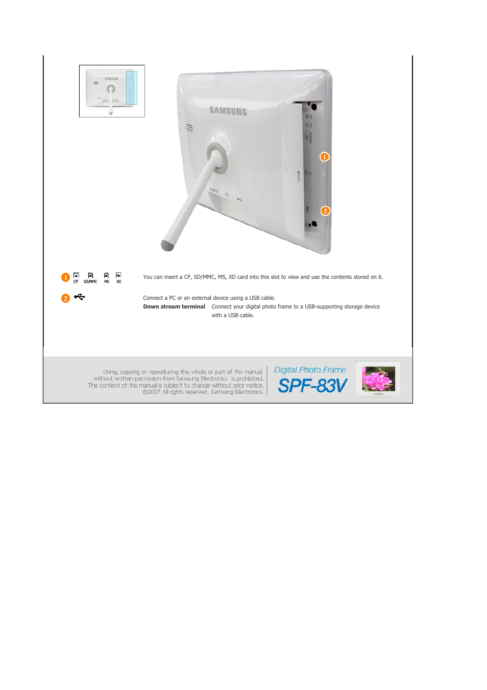 Samsung SPF-83V User Manual | Page 11 / 42