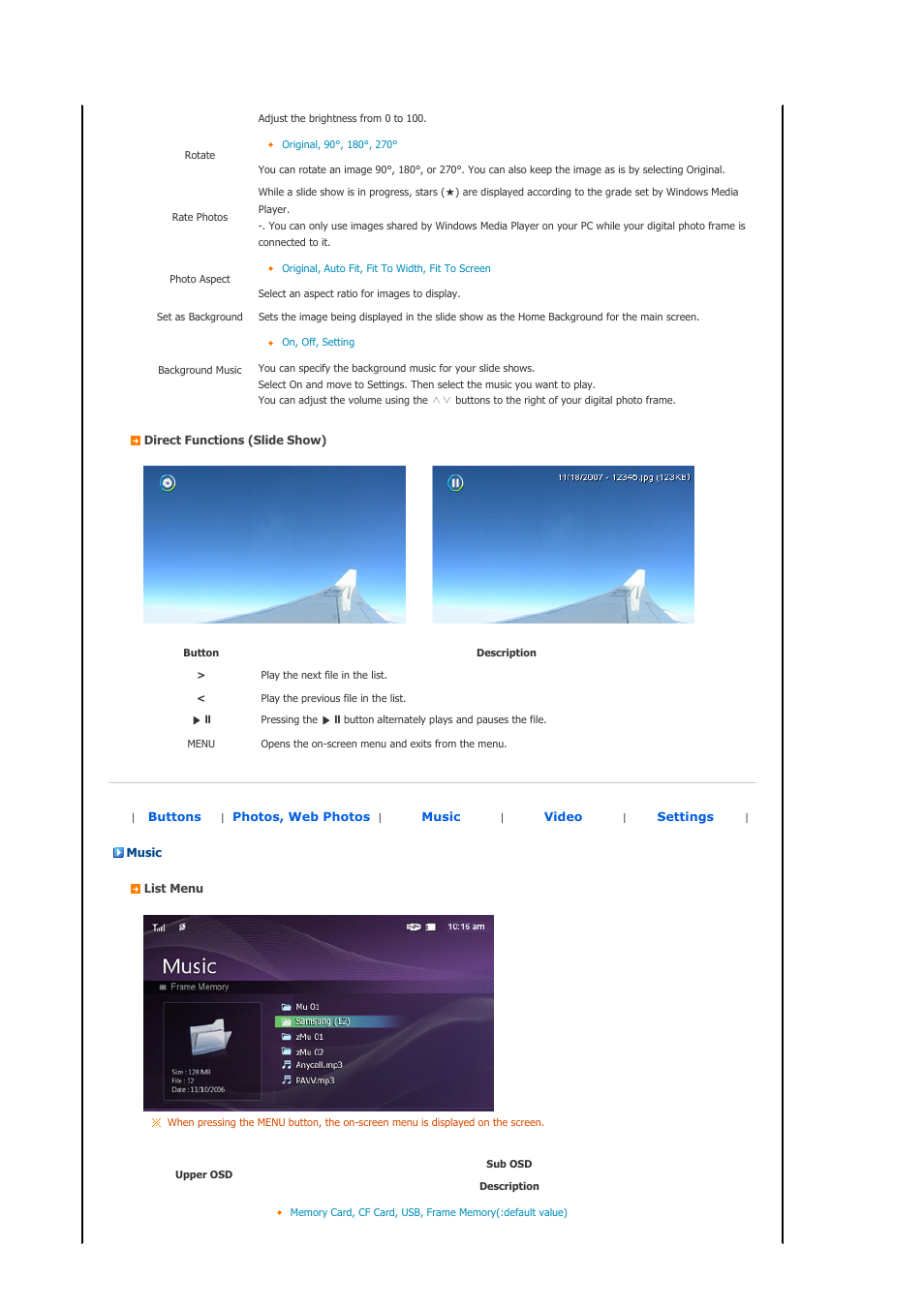 Video | Samsung SPF-83V User Manual | Page 18 / 42