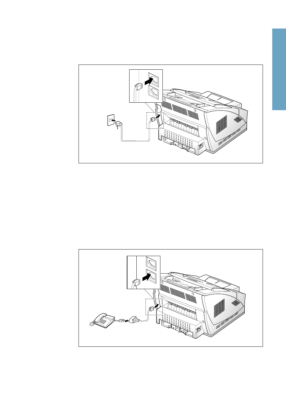 Getting started, Extension phone, Telephone line | Samsung MSYS SF-6800 User Manual | Page 23 / 106