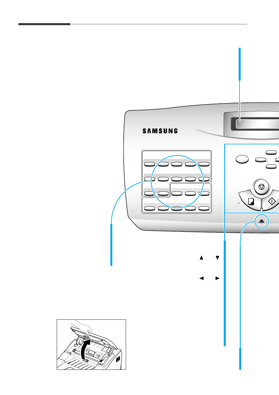 Using the control panel | Samsung MSYS SF-6800 User Manual | Page 33 / 106