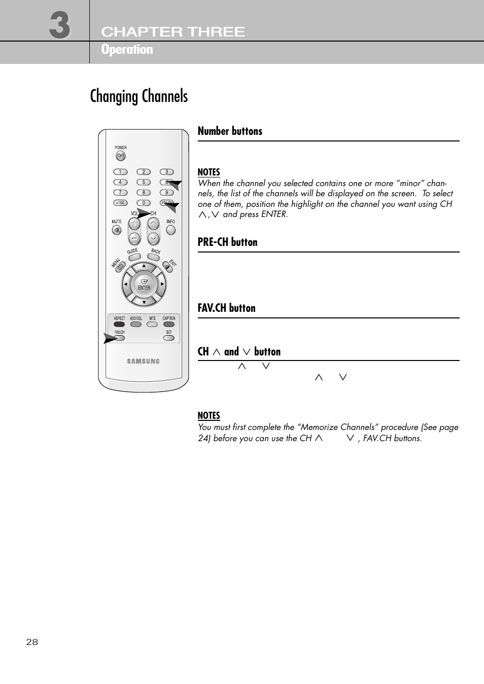 Changing channels | Samsung SIR-T451 User Manual | Page 28 / 51