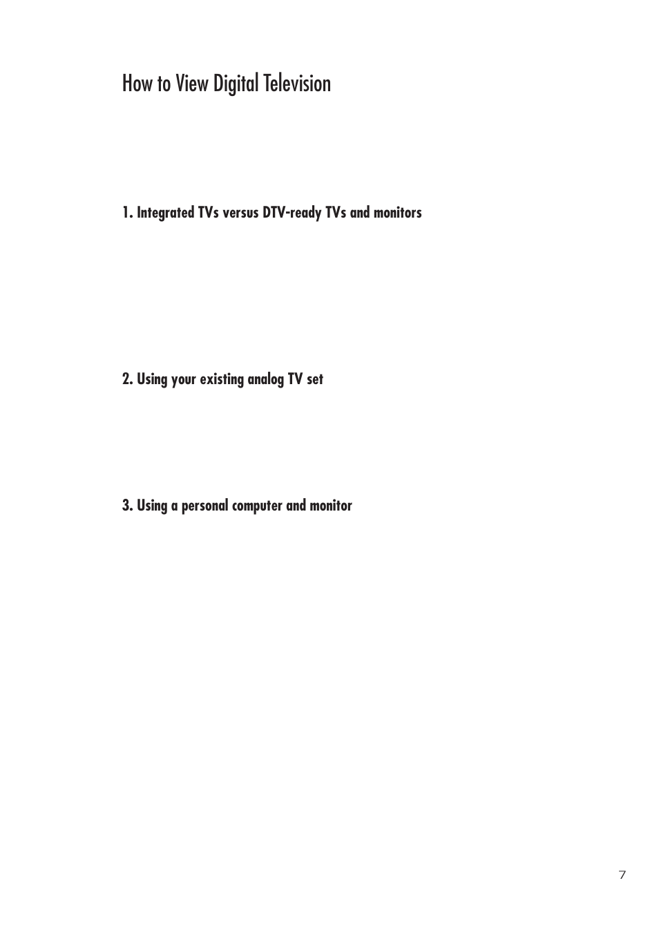 How to view digital television | Samsung SIR-T451 User Manual | Page 7 / 51