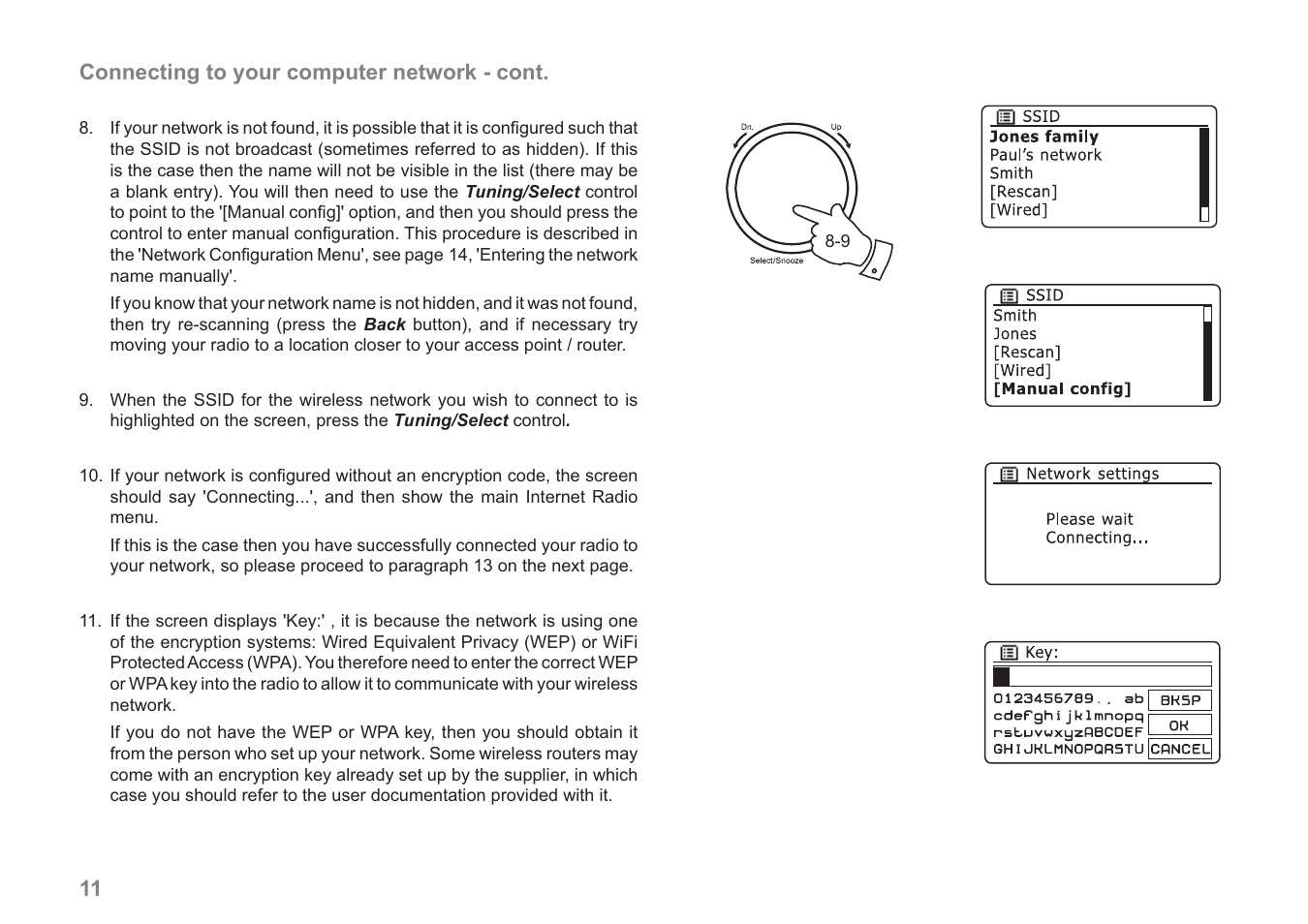 Connecting to your computer network - cont | Samsung WM-202 User Manual | Page 12 / 76