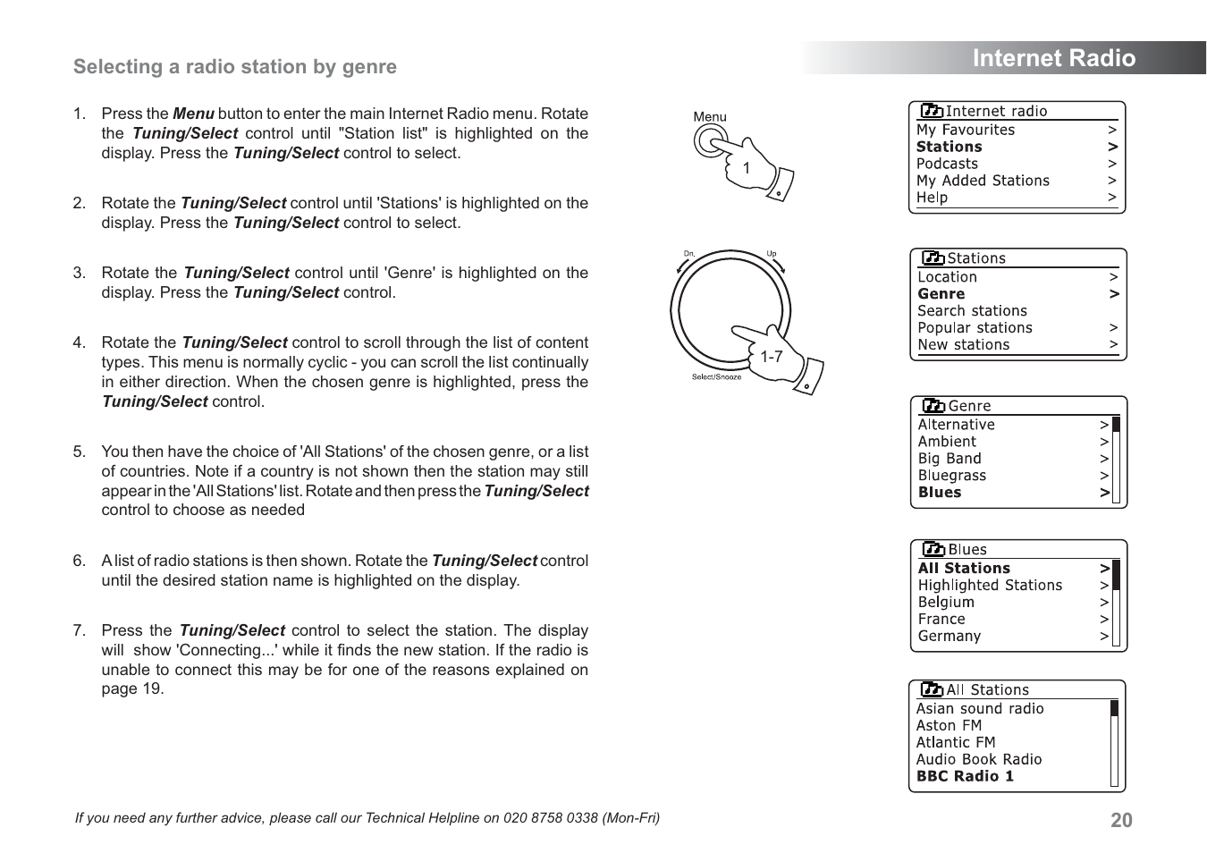 Internet radio | Samsung WM-202 User Manual | Page 21 / 76