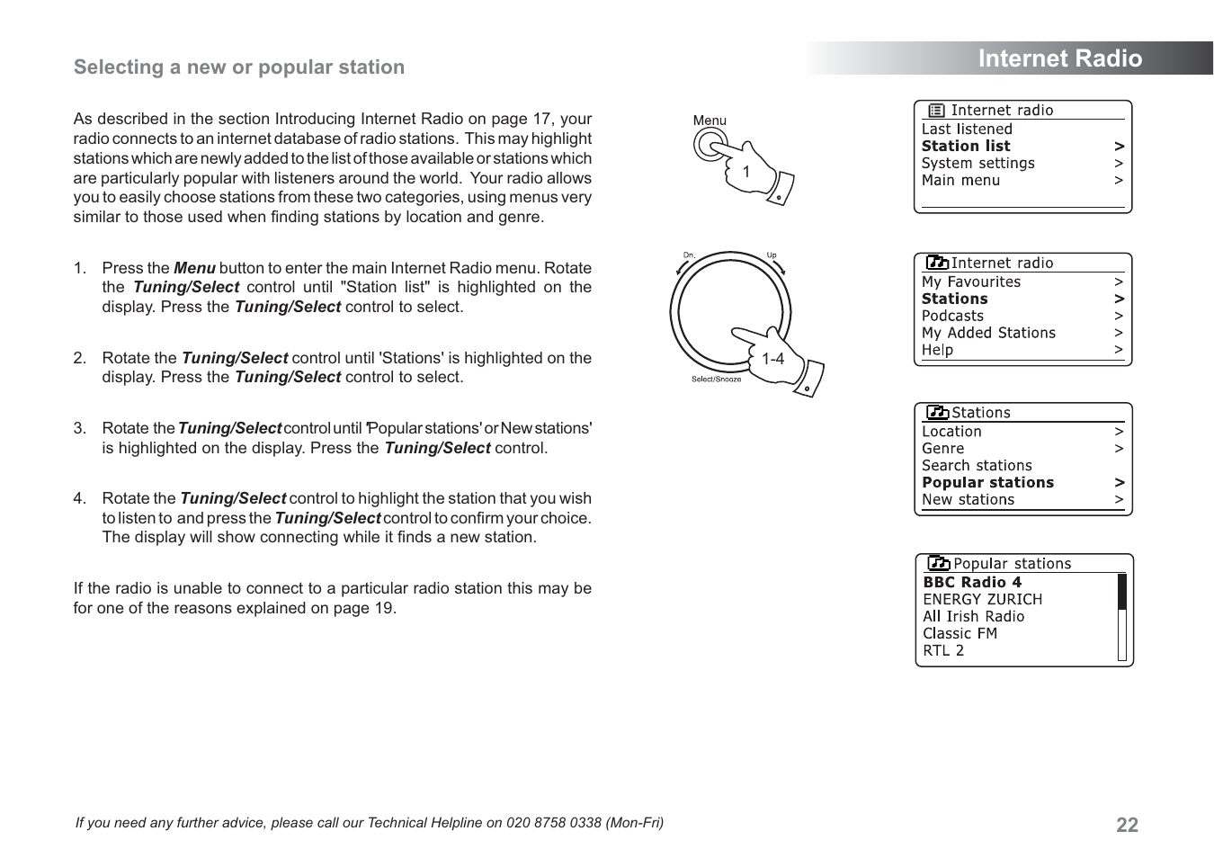 Internet radio | Samsung WM-202 User Manual | Page 23 / 76