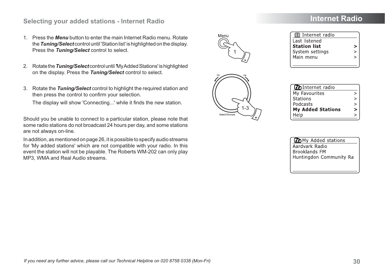 Internet radio | Samsung WM-202 User Manual | Page 31 / 76