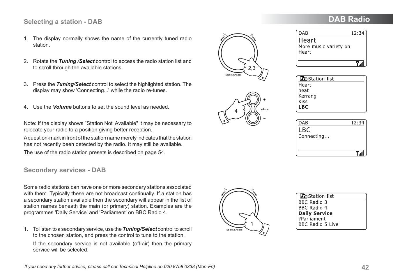 Dab radio | Samsung WM-202 User Manual | Page 43 / 76