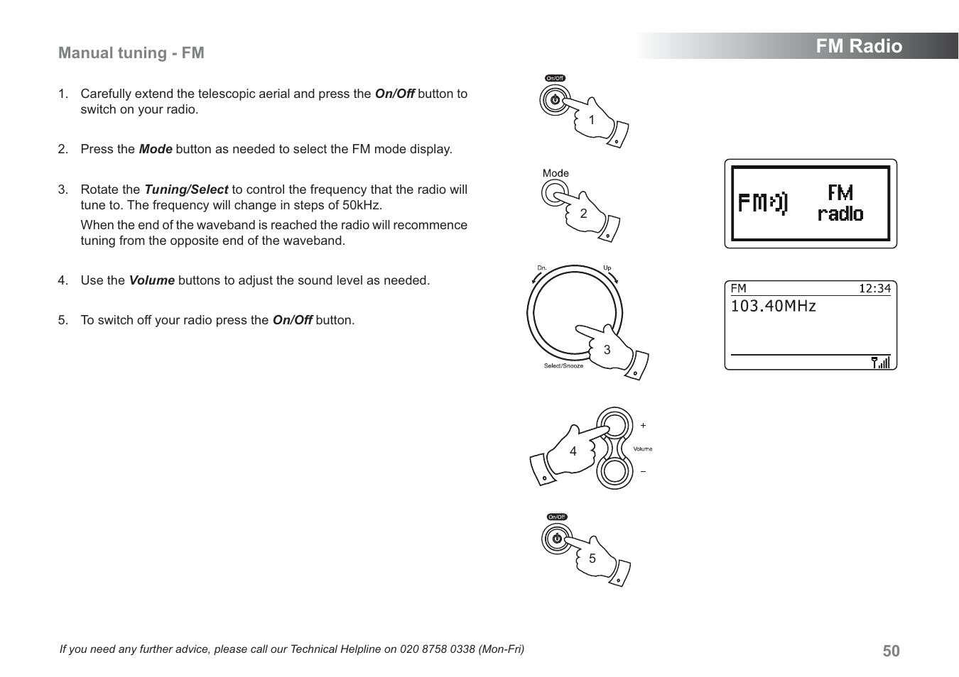 Fm radio | Samsung WM-202 User Manual | Page 51 / 76