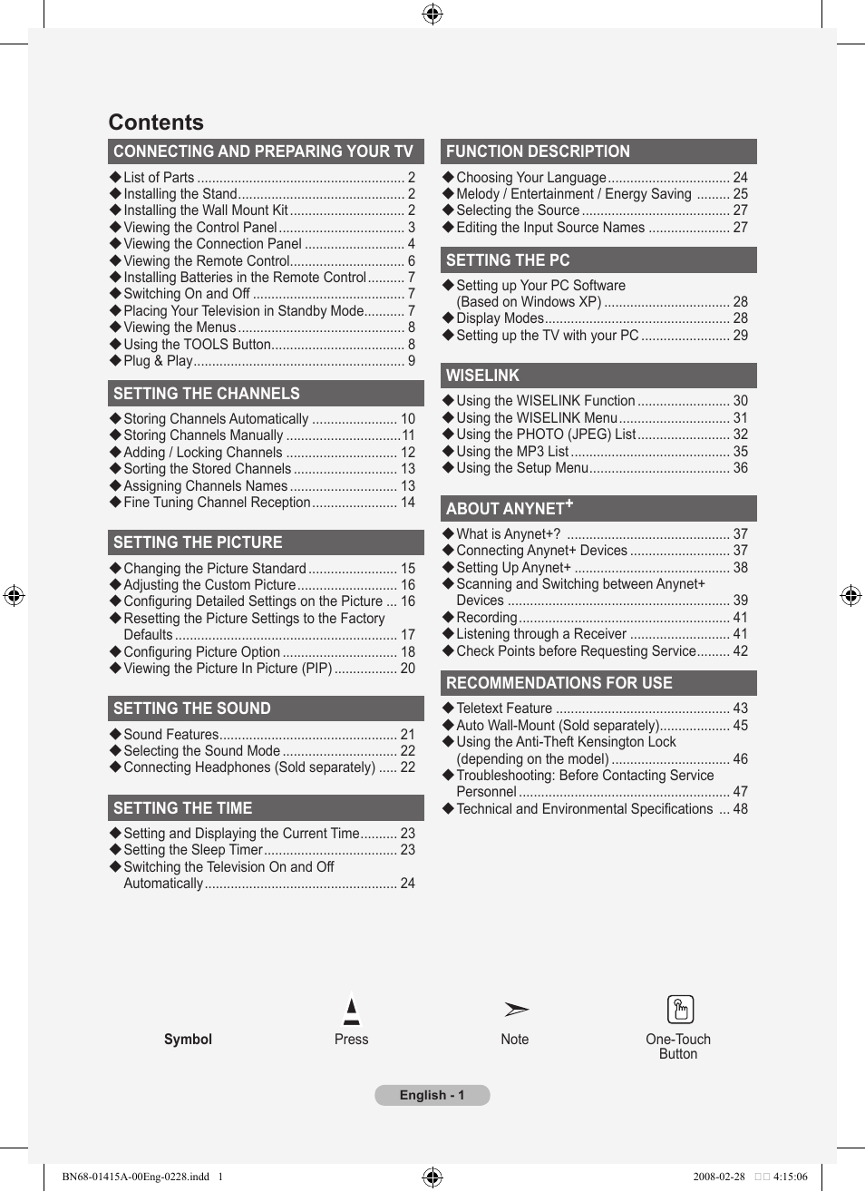 Samsung BN68-01415A-00 User Manual | Page 3 / 51