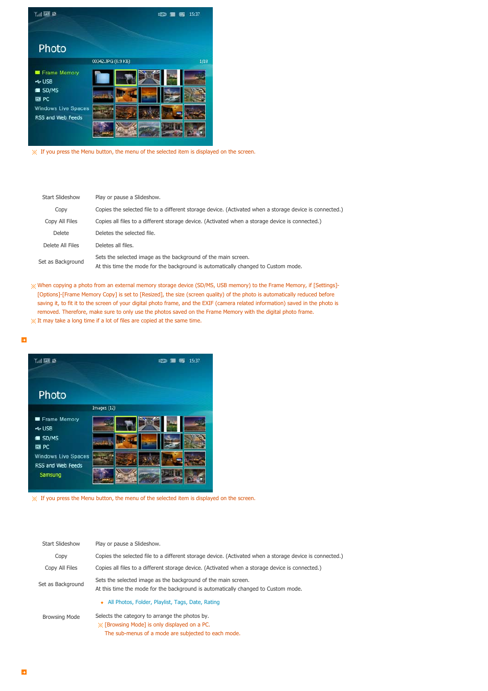 Samsung SPF-86V User Manual | Page 16 / 44